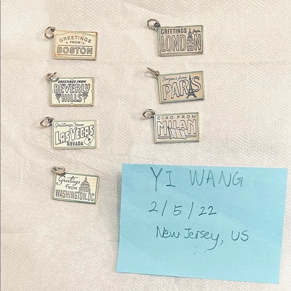 Tiffany & Co. Jewelry - Tiffany postcard travel charm